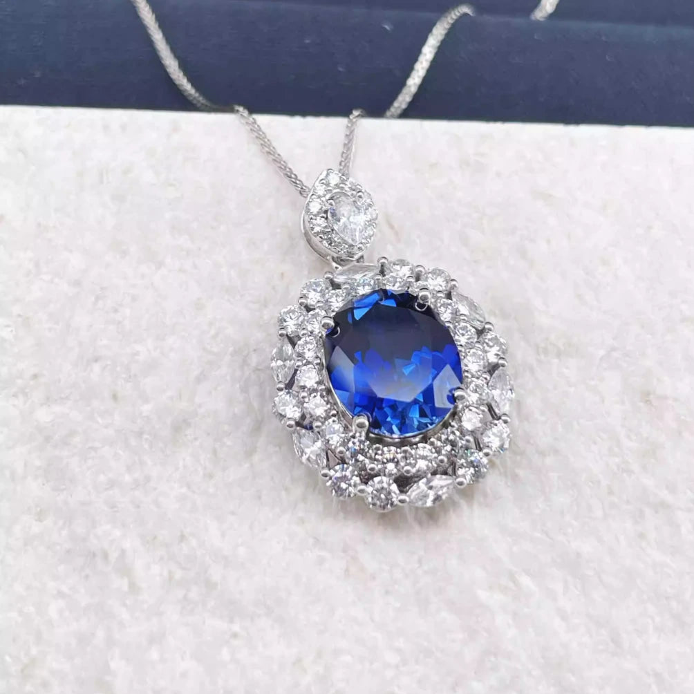 5.5ct Luxury Sapphire Necklace