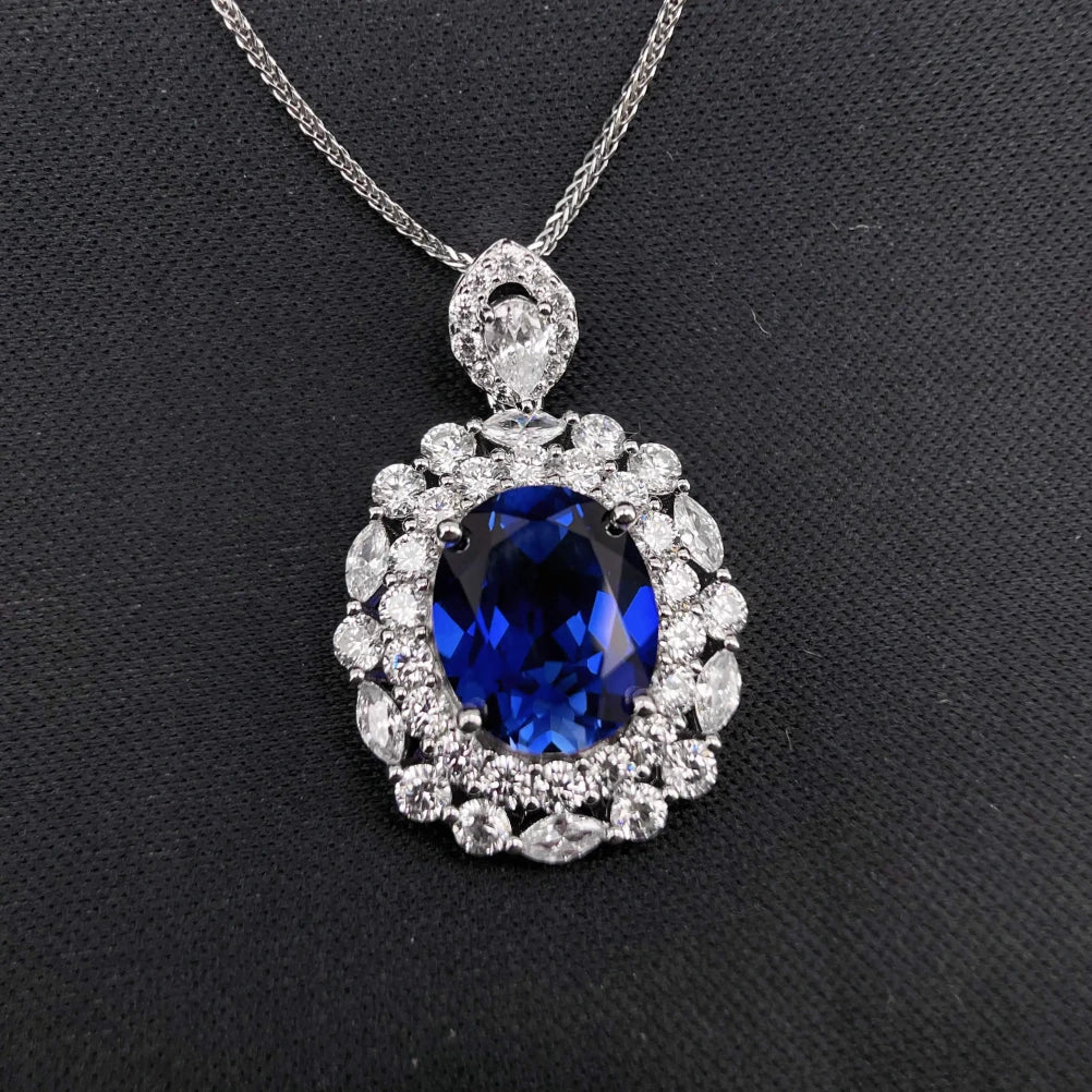 5.5ct Luxury Sapphire Necklace