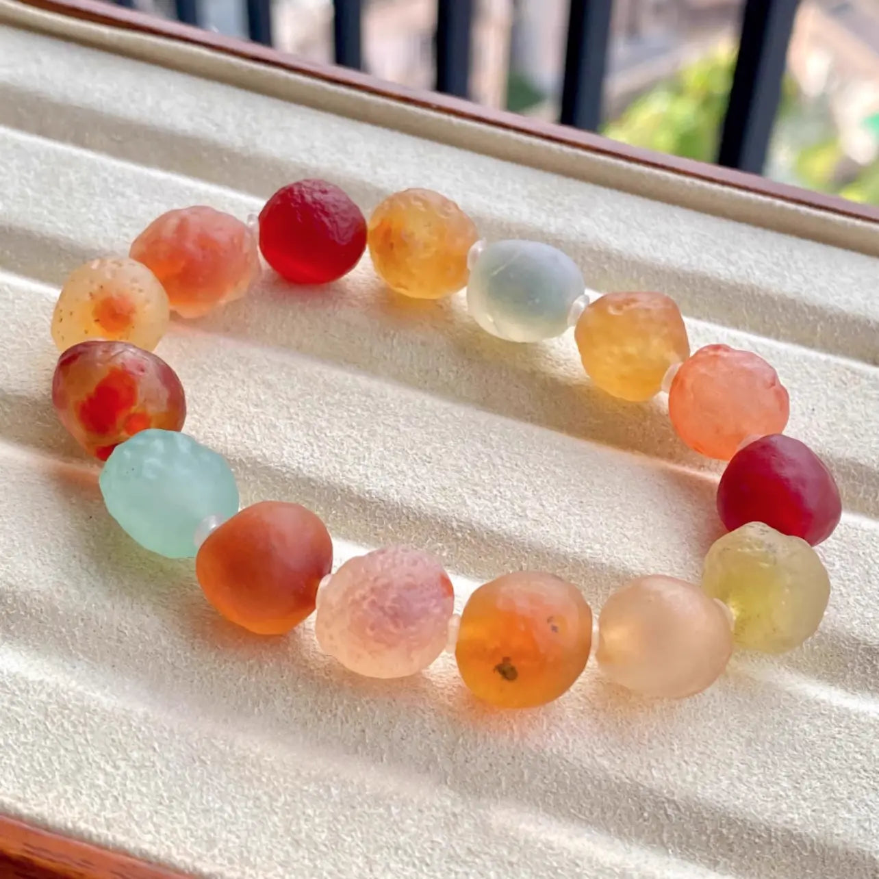 Natural Gobi Agate Bracelet - Candy Colors