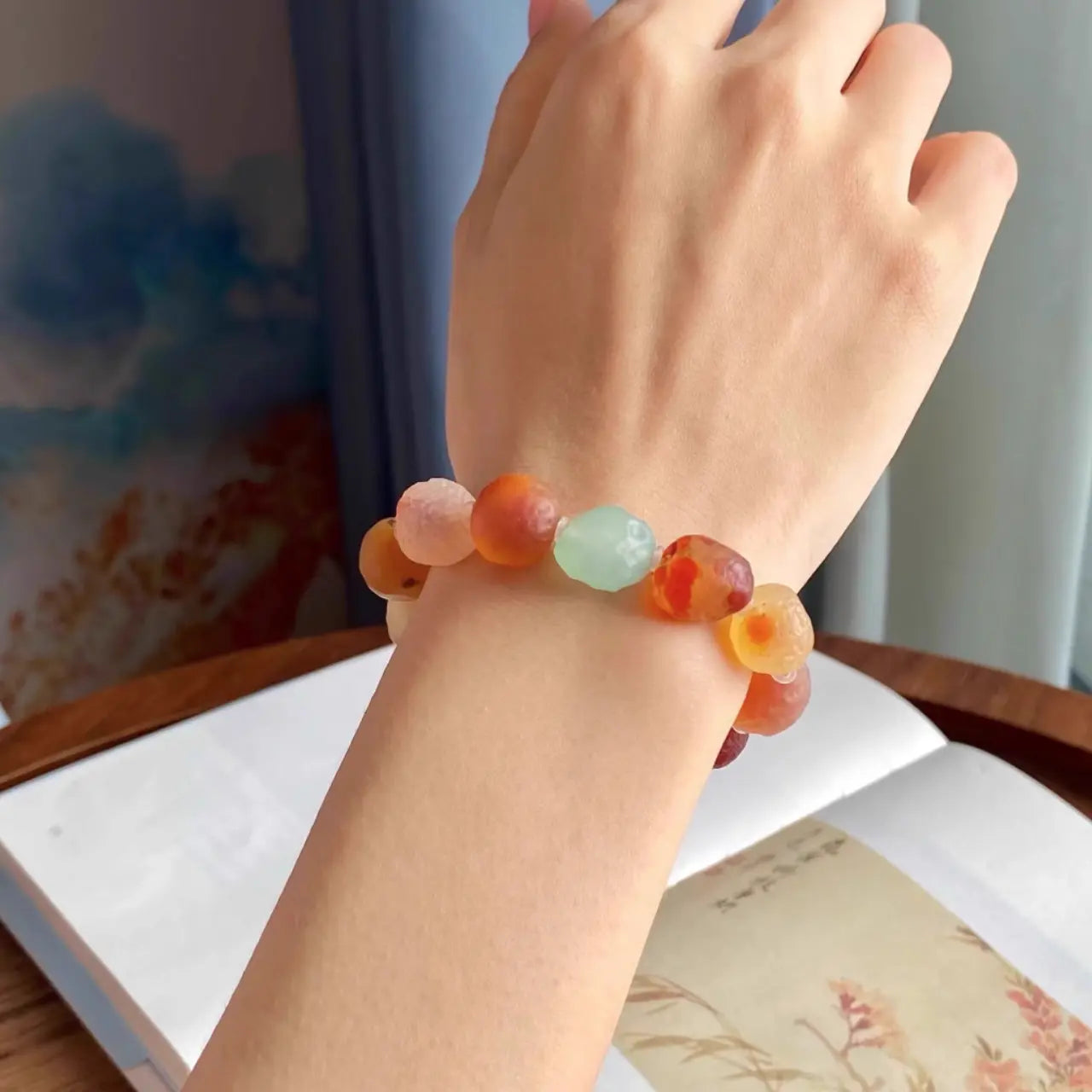 Natural Gobi Agate Bracelet - Candy Colors