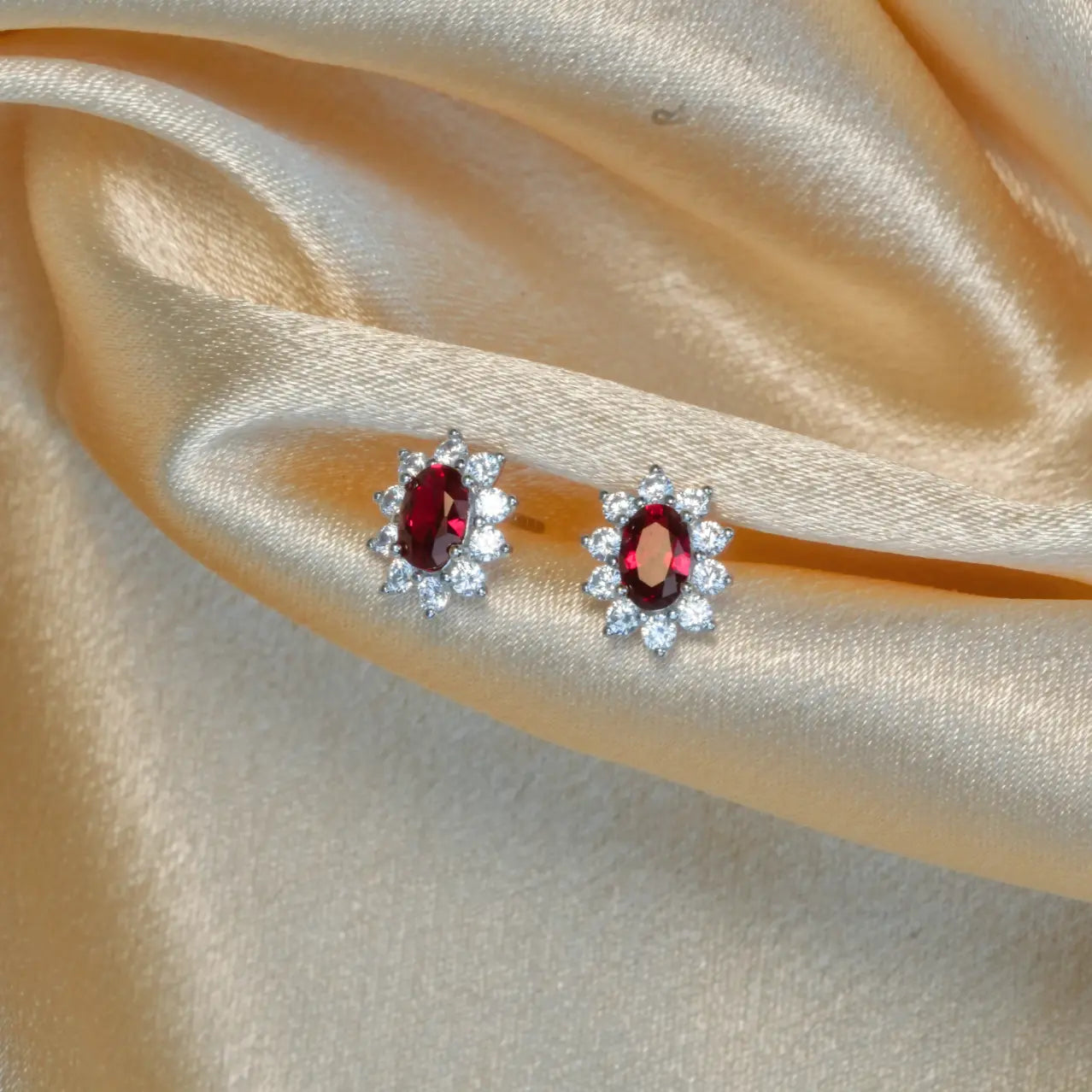 Ruby Earring Studs - Sunflower