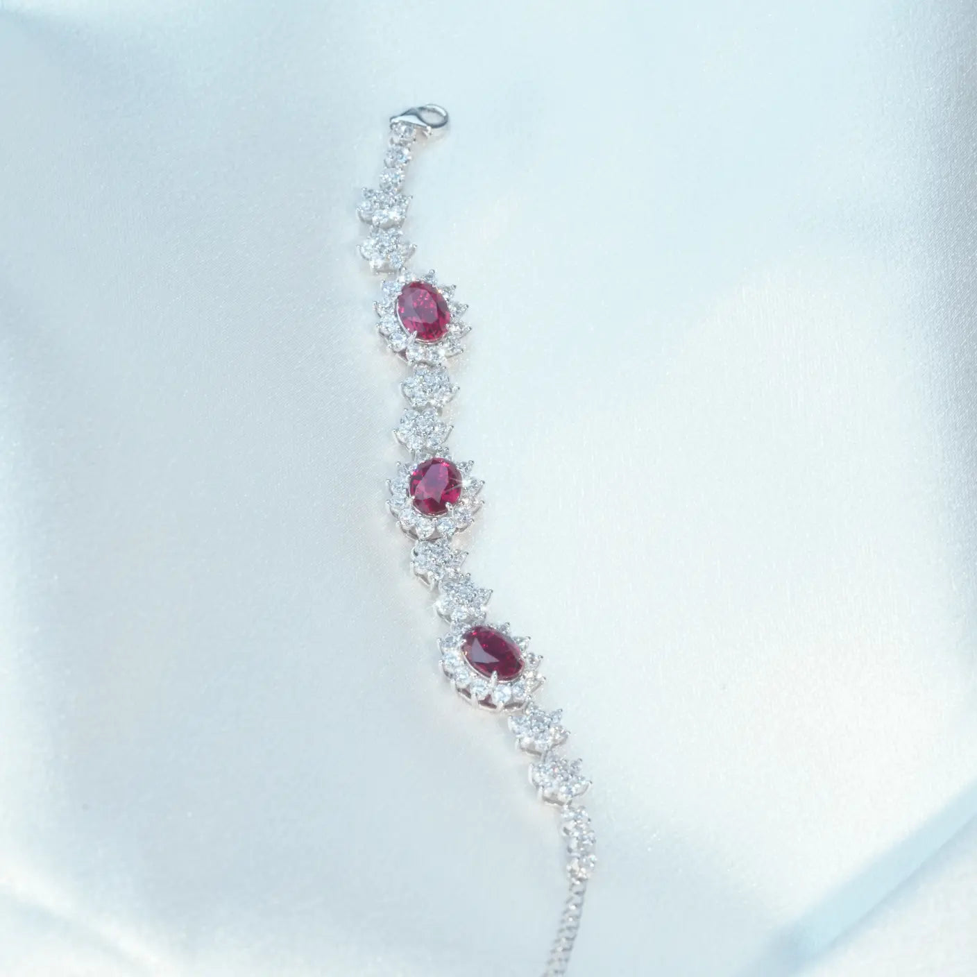 Luxury Ruby Bracelet - Sunflower Style