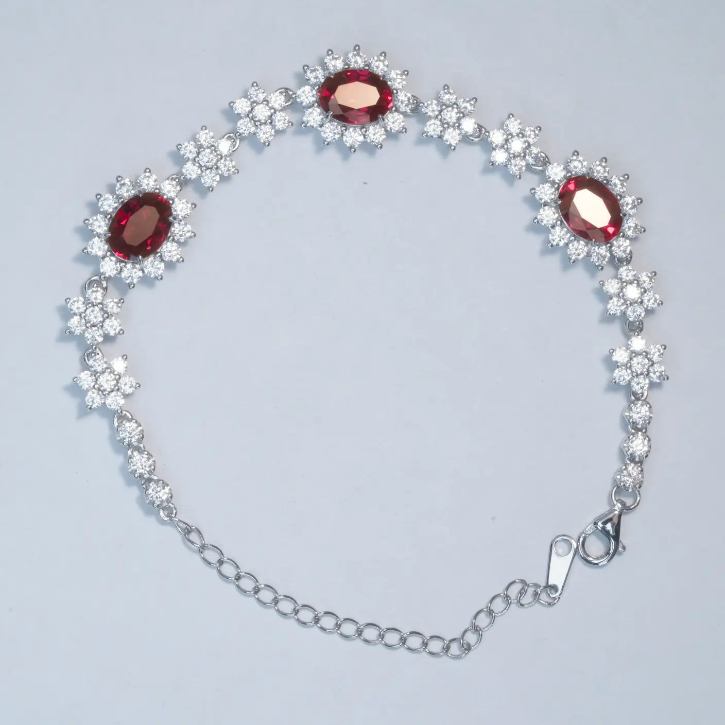 Luxury Ruby Bracelet - Sunflower Style
