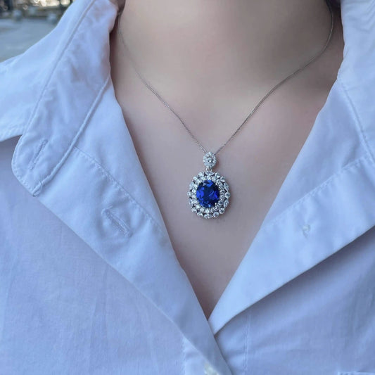 5.5ct Luxury Sapphire Necklace