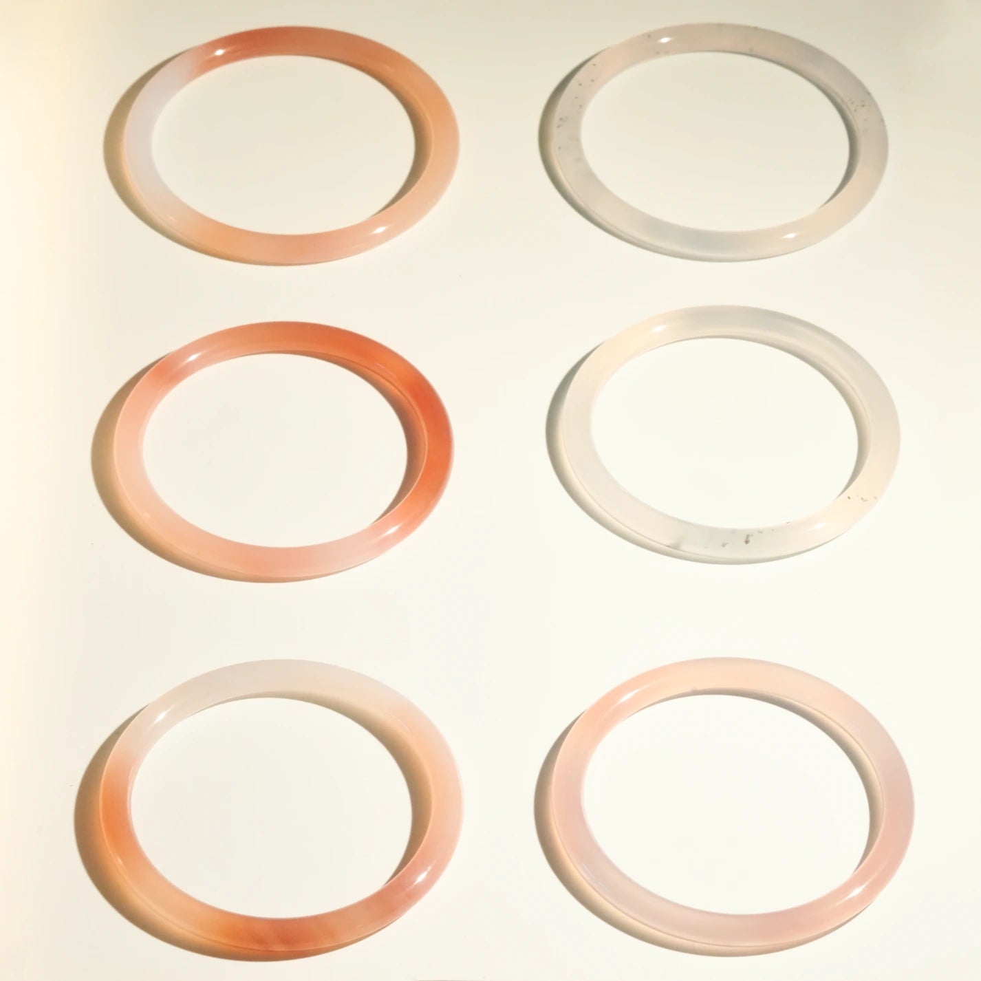 Natural Color Agate Jingle Bangle - Mixed Color