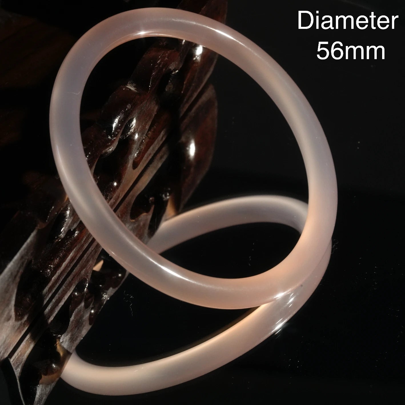 Natural Color Agate Jingle Bangle - Mixed Color