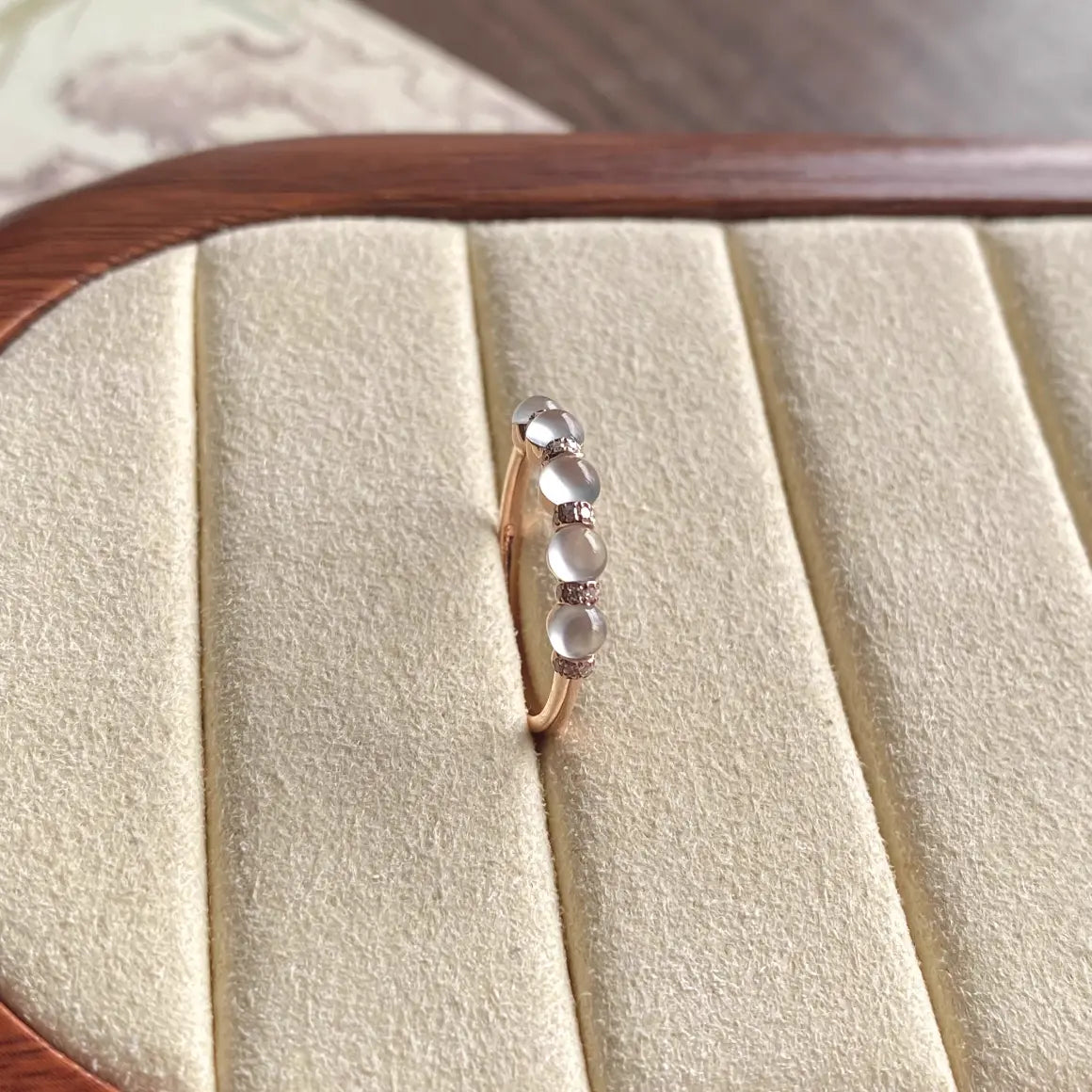 [Pre-order] Natural Glass-type Burmese Jadeite Band Ring