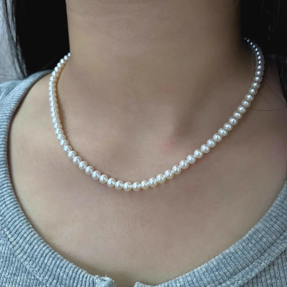 4mm Extreme High Luster Freshwater Pearl Necklace