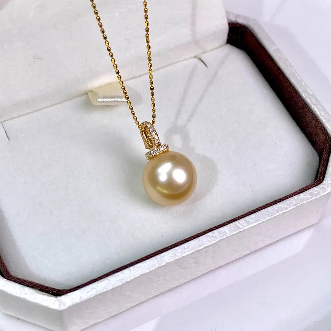 12mm South Pacific Golden Pearl Pendant