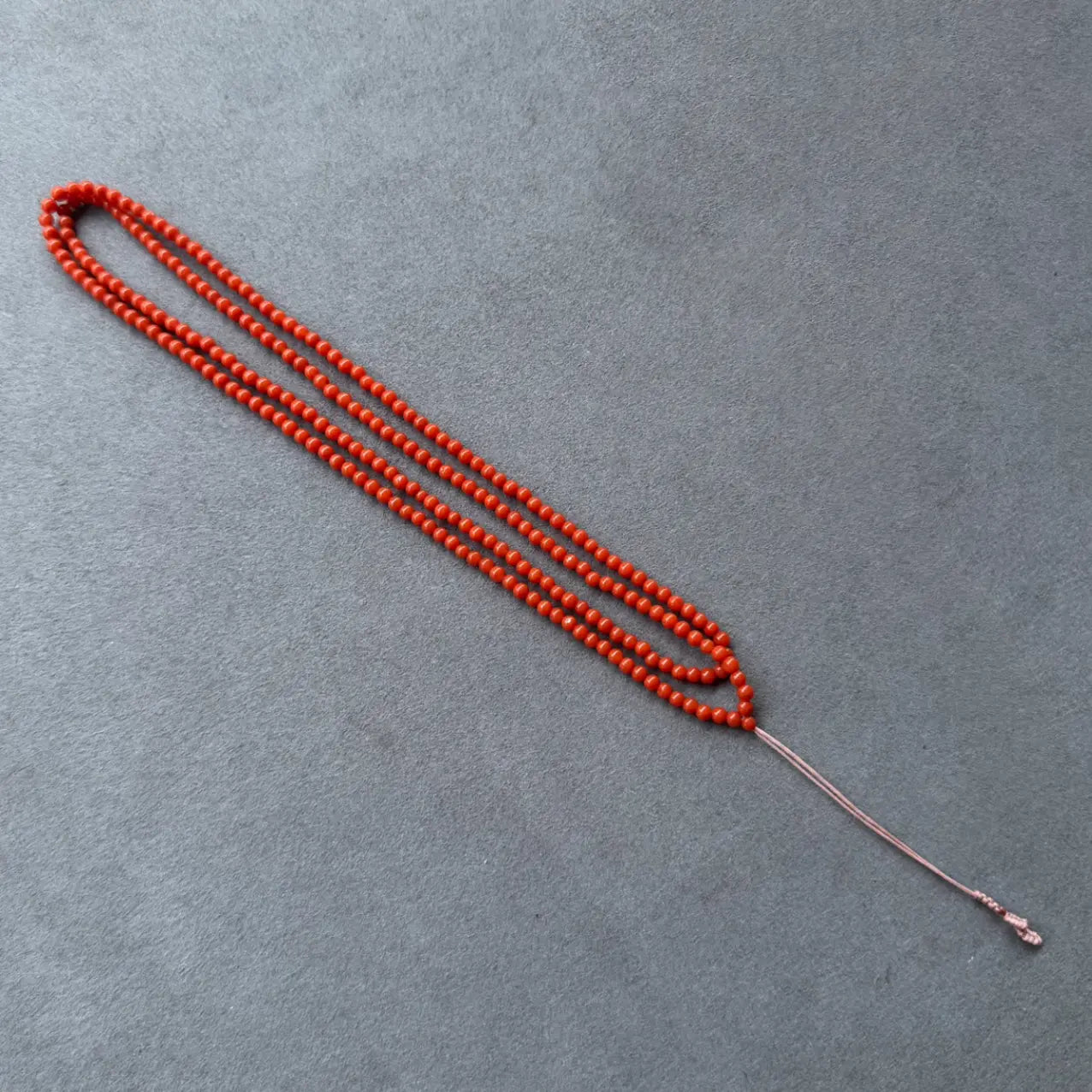 Southern Red Carnelian Bead Necklace/Bracelet -Tomato Red Color