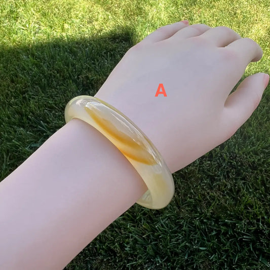 Yellow Agate Bangle