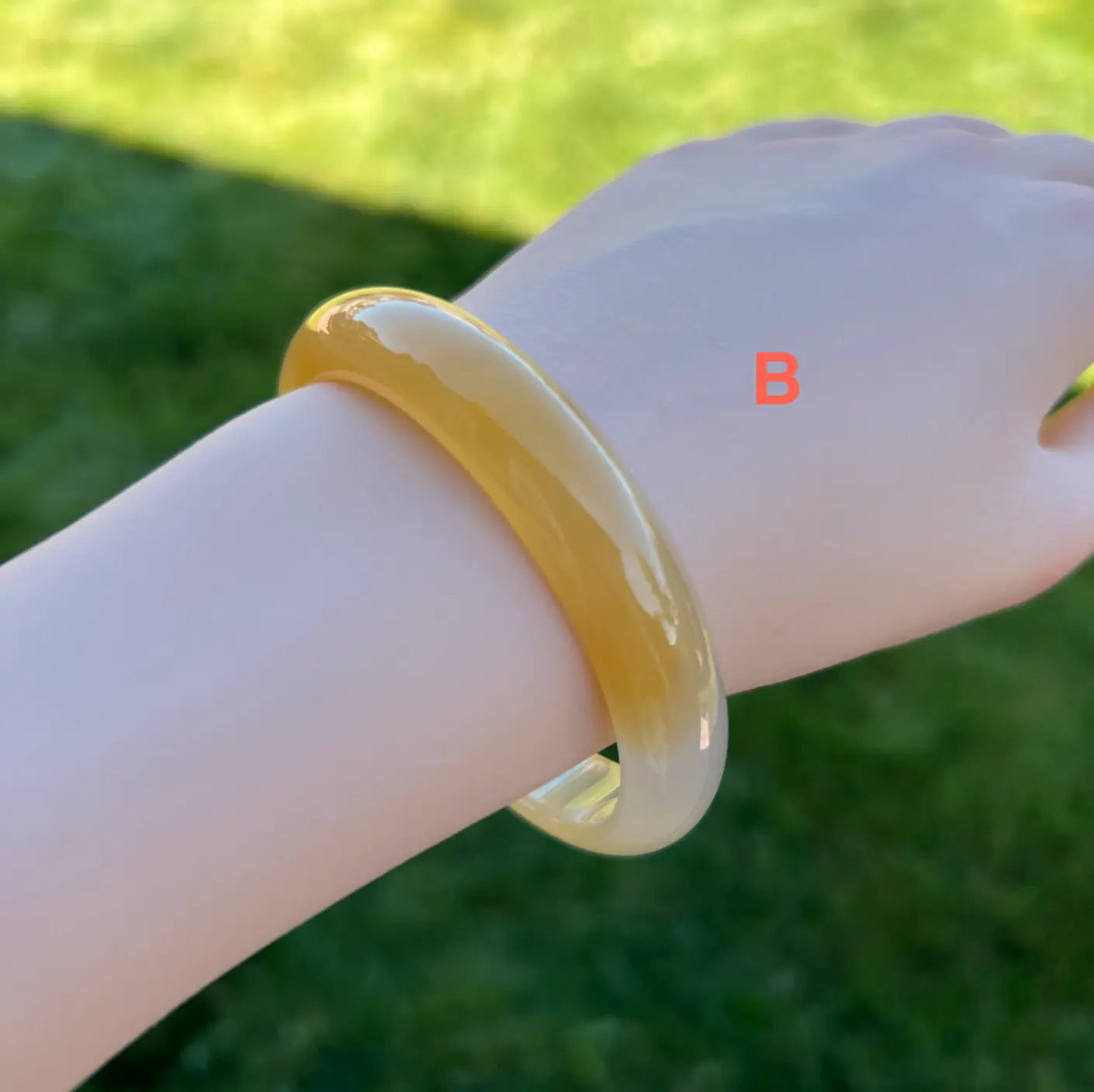 Yellow Agate Bangle